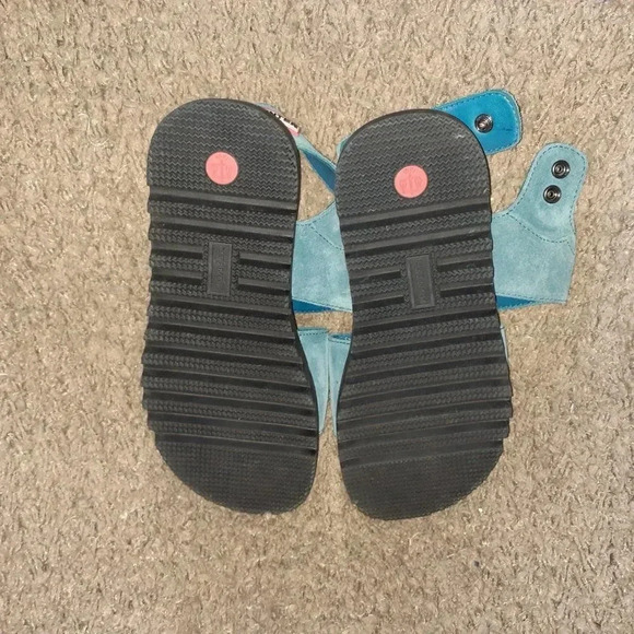 HUNTER-Original Leather Sandals-Blue Suede - Picture 8 of 8